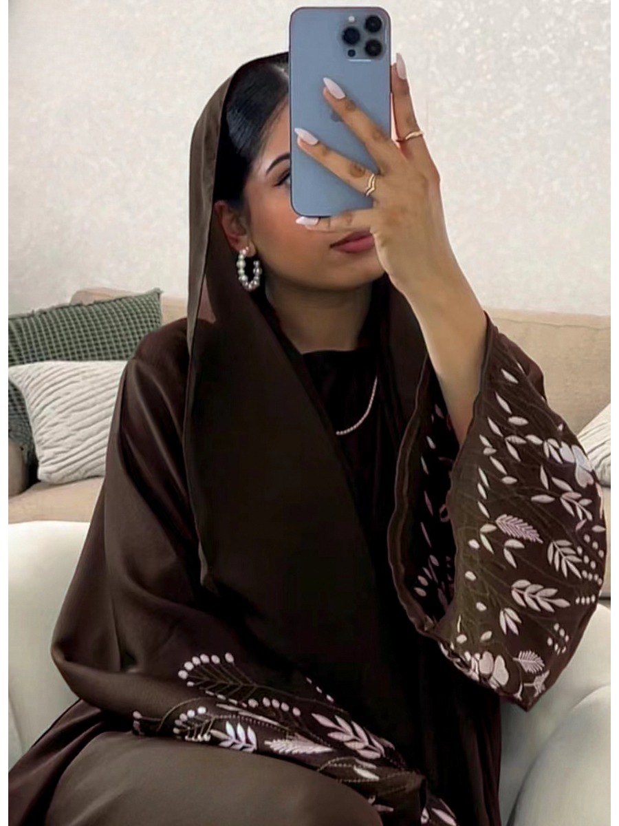 Embroidery Kaftan - Turkey Emboridery Abaya for Women Dress