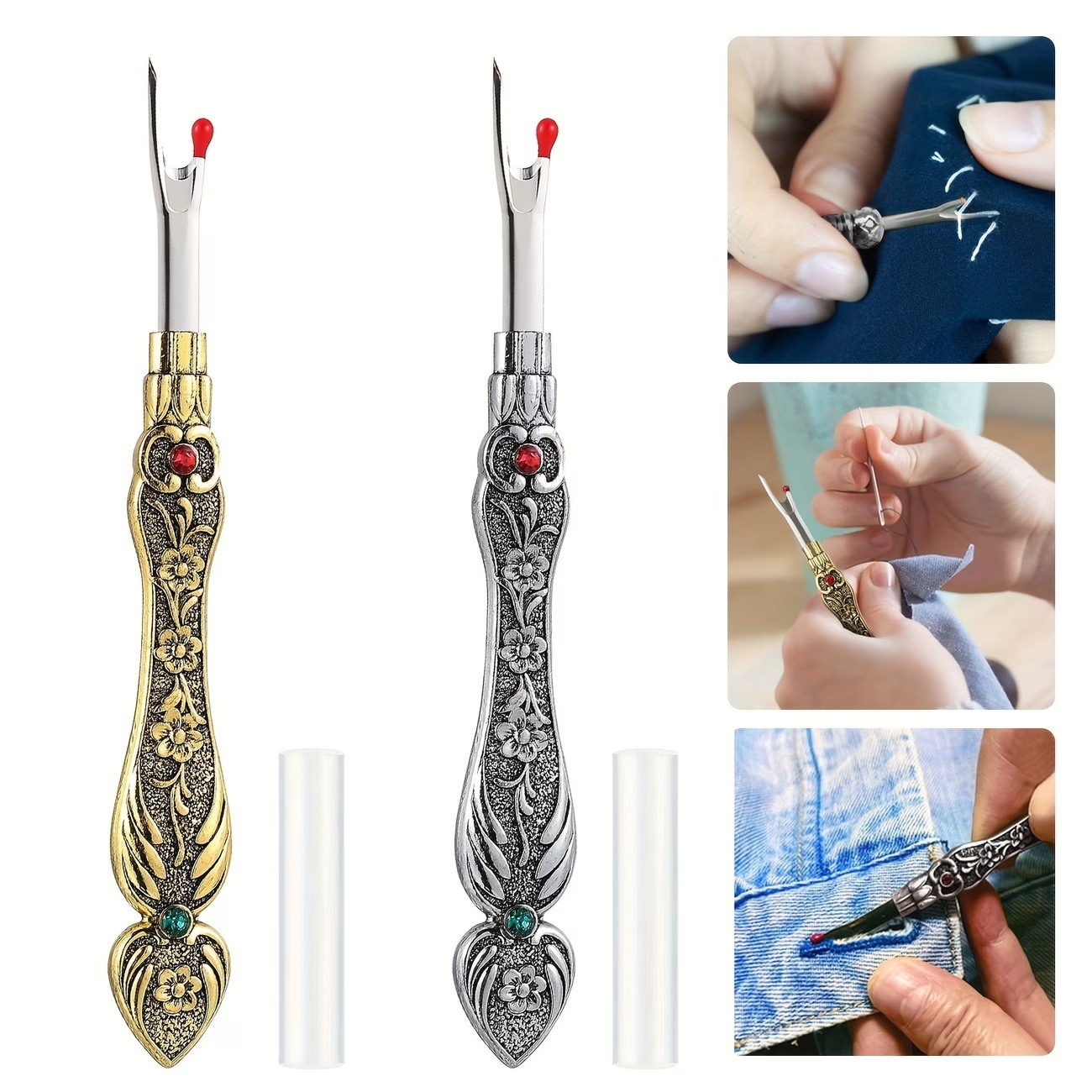 Embroidery Tools - 1 piece of thread remover, metal