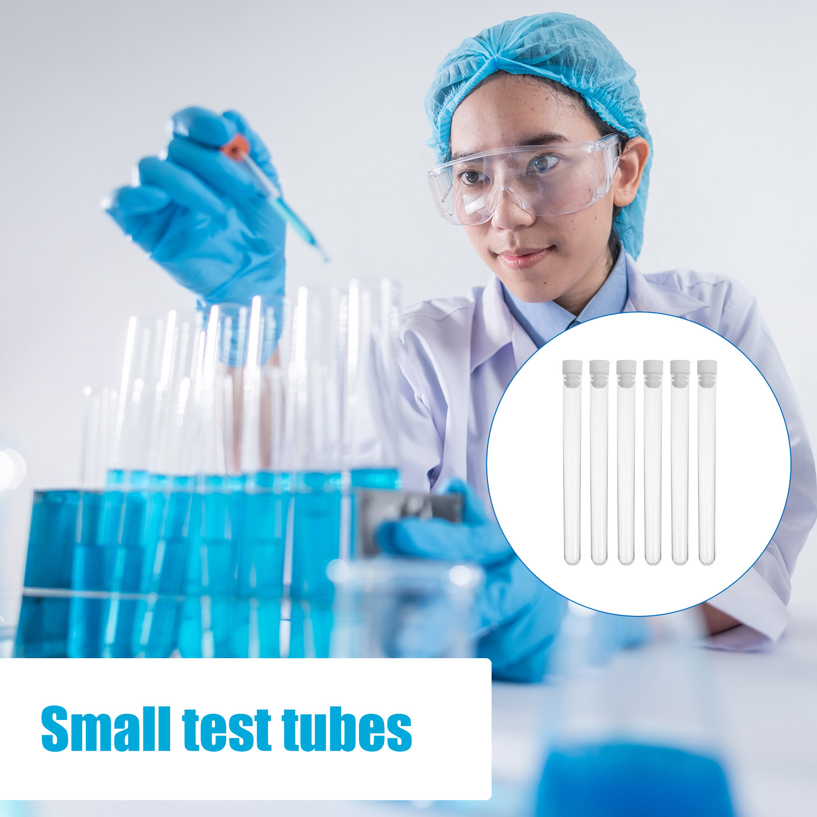 Embroidery Needle - 100Pcs Plastic Test Tubes Needle Case