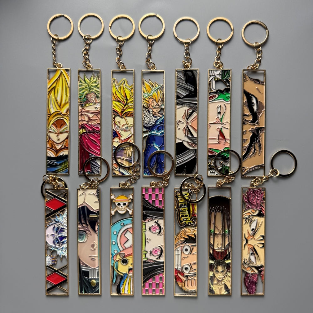 Embroidery Zone - Anime Metal Hollow Out Keychains Cute