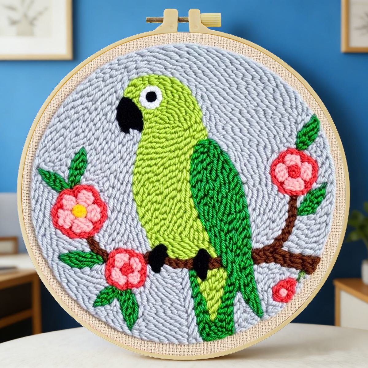 Punch Needle Handle - 20X20CM/7.87inch Animal - Bird Punch Needle