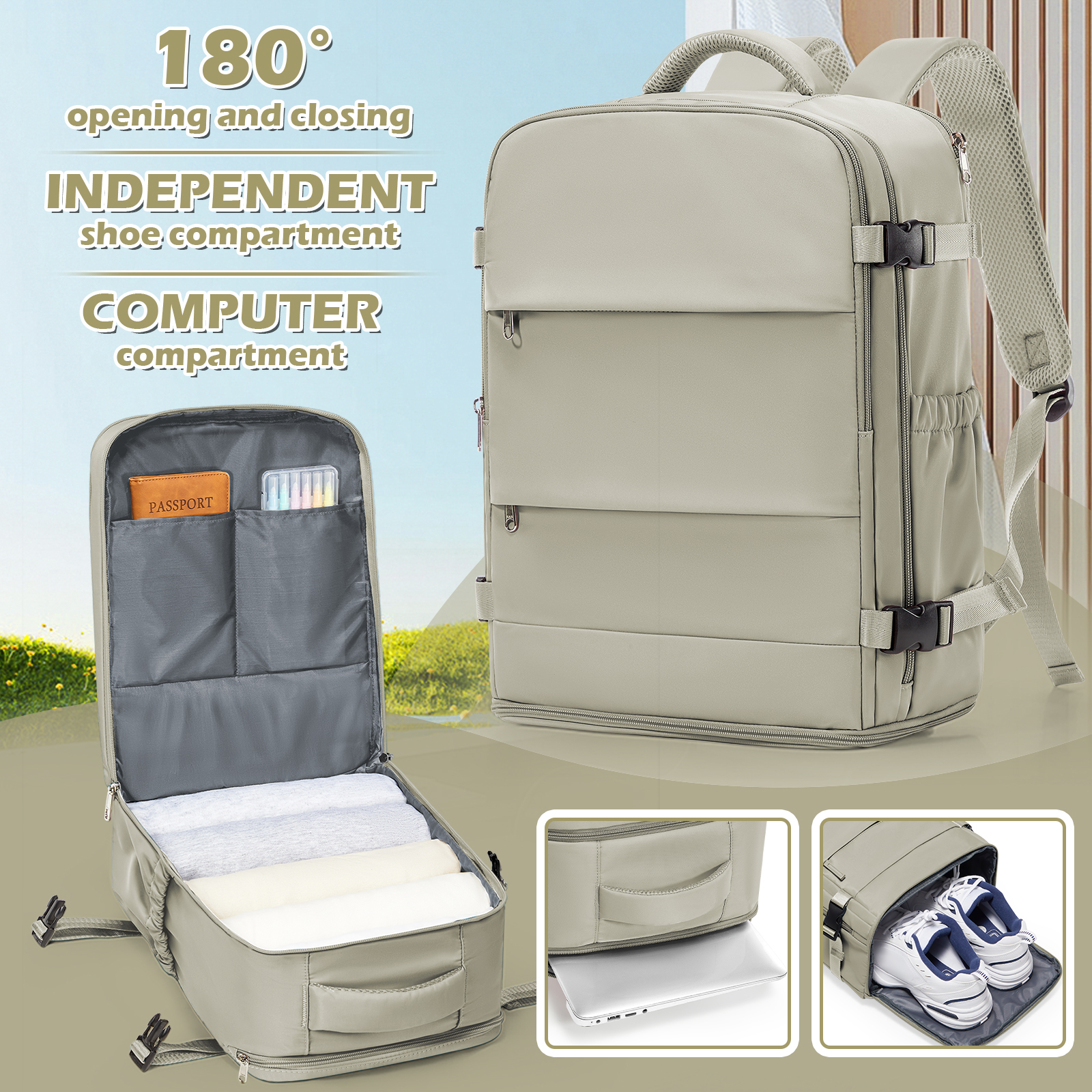 Embroidery Journal Book - Backpack Travel 40x30x20 Ryanair Fashion Laptop