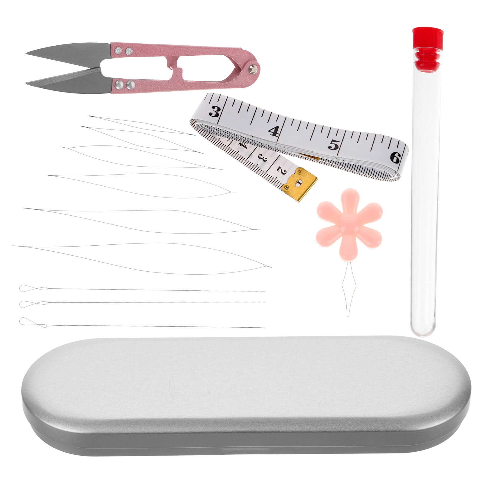 Embroidery Needle - 1Set Beading Needle Threader Kit with