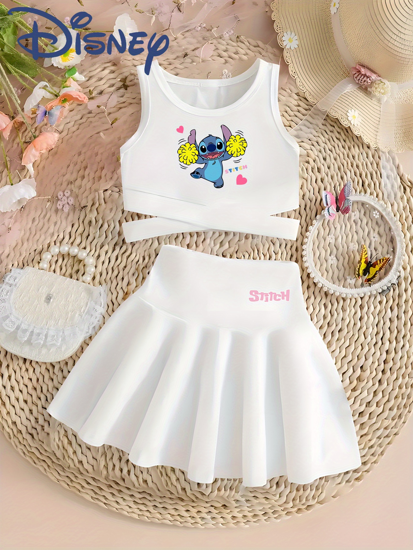 Embroidery Online - Official Disney Stitch Girls Summer Crisscross