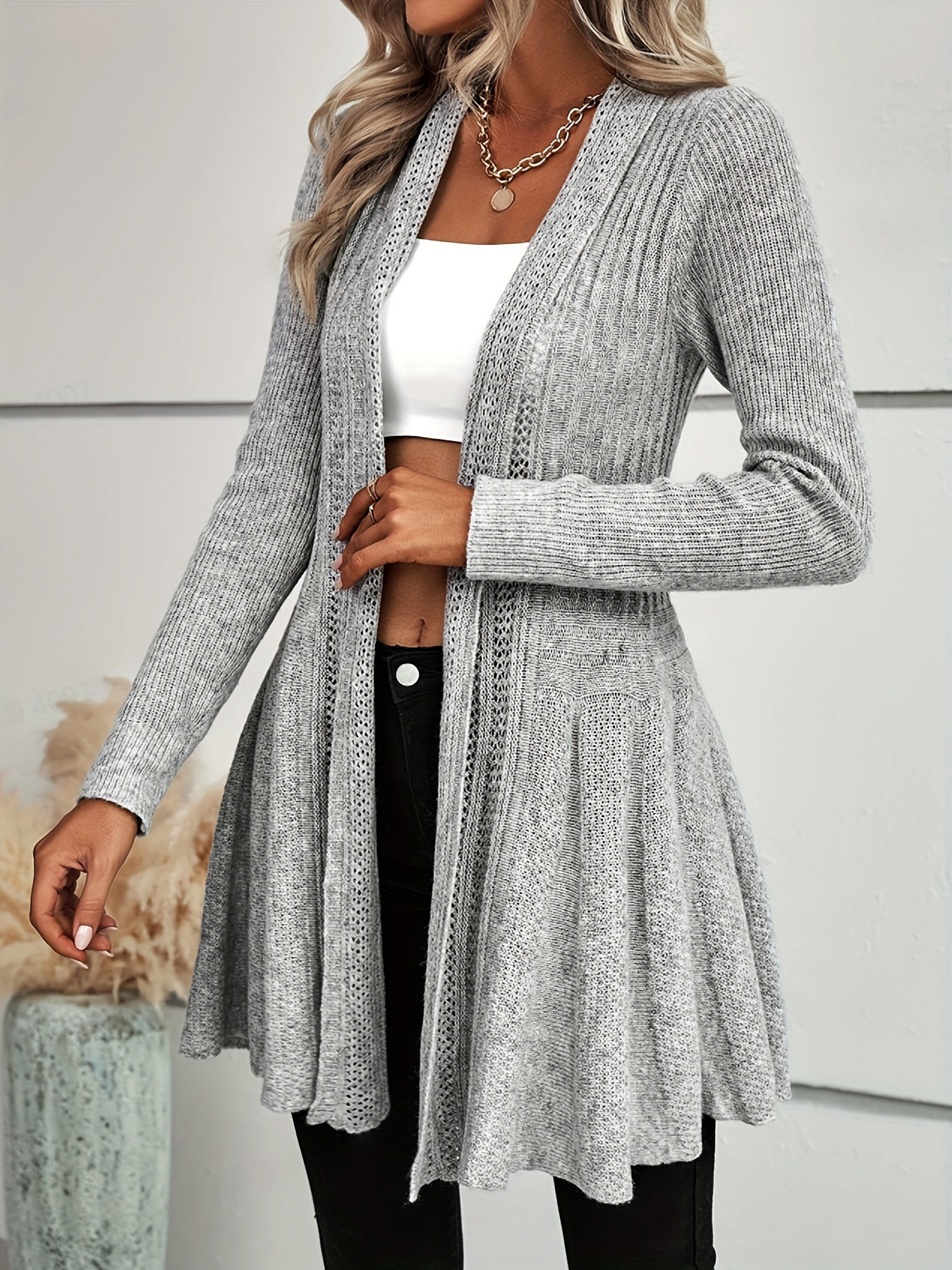 Embroidery Online - Women's long-sleeved Cardigan sweater jacket in