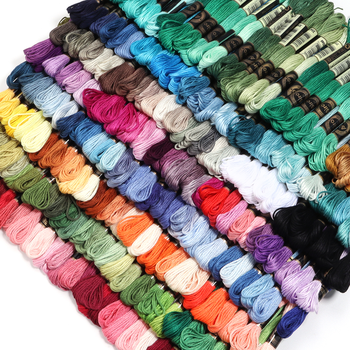 Embroidery Kit Set - 6Pcs/Lot Multicolor Polyester Embroidery Thread Cross