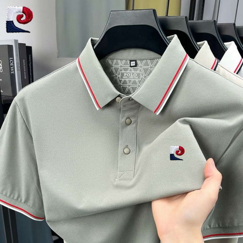 Embroidery Moisturizer - New summer high-quality polo shirt for