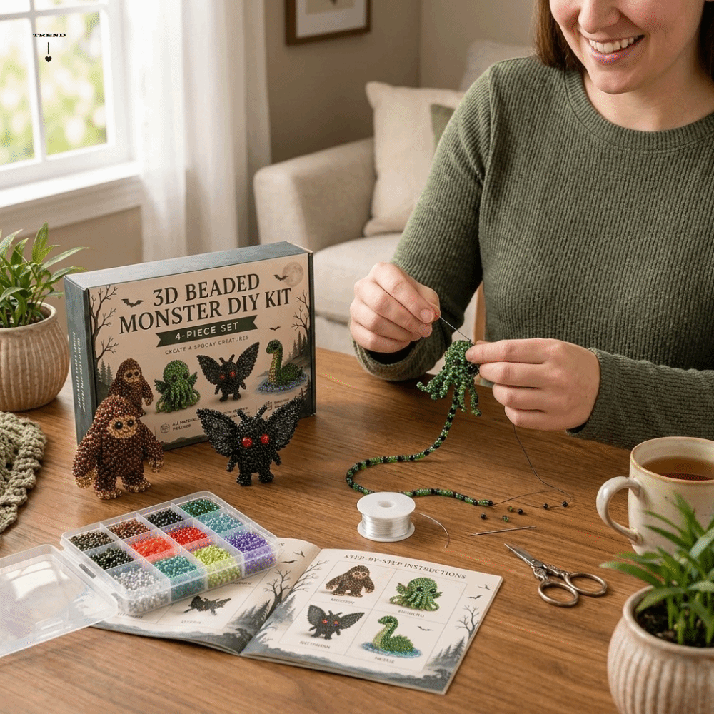 Embroidery Kit Set - Handmade DIY Animal Bead Embroidery Kit