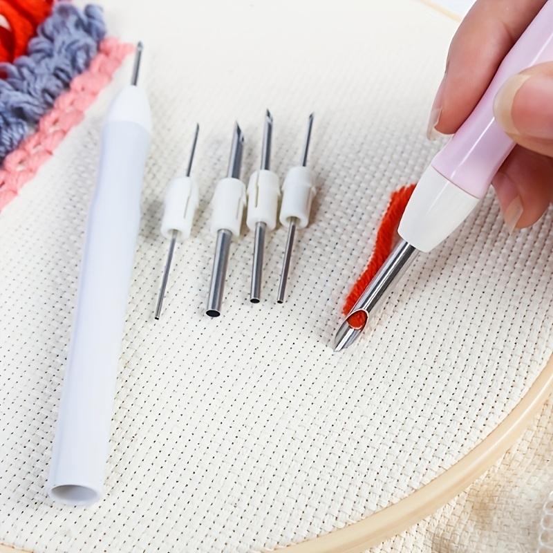 Punch Needle Handle - Versatile Punch Needle Set- Includes 6