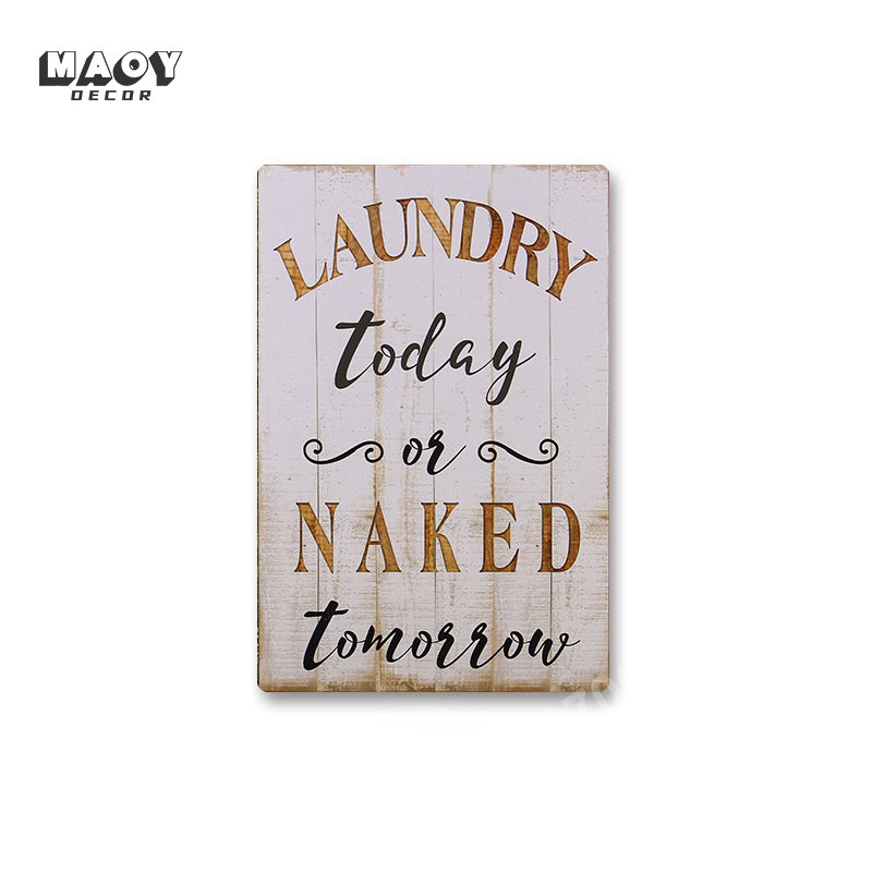 Slogan Metal Tin Sign Laundry  – обзор и цена Embroidery Water