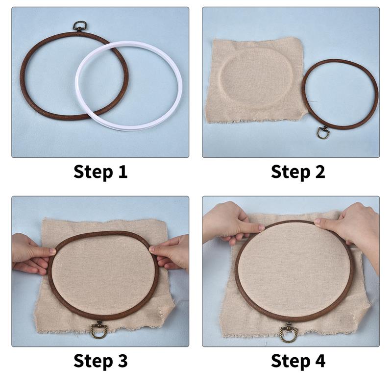 Round Oval Wooden Color Embroi – обзор и цена Embroidery Zone