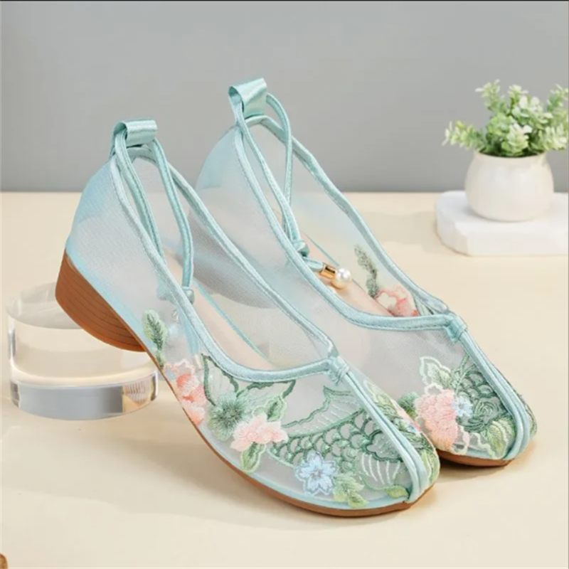 Popular Sandals Mesh Shoes Emb – обзор и цена Embroidery Shoes