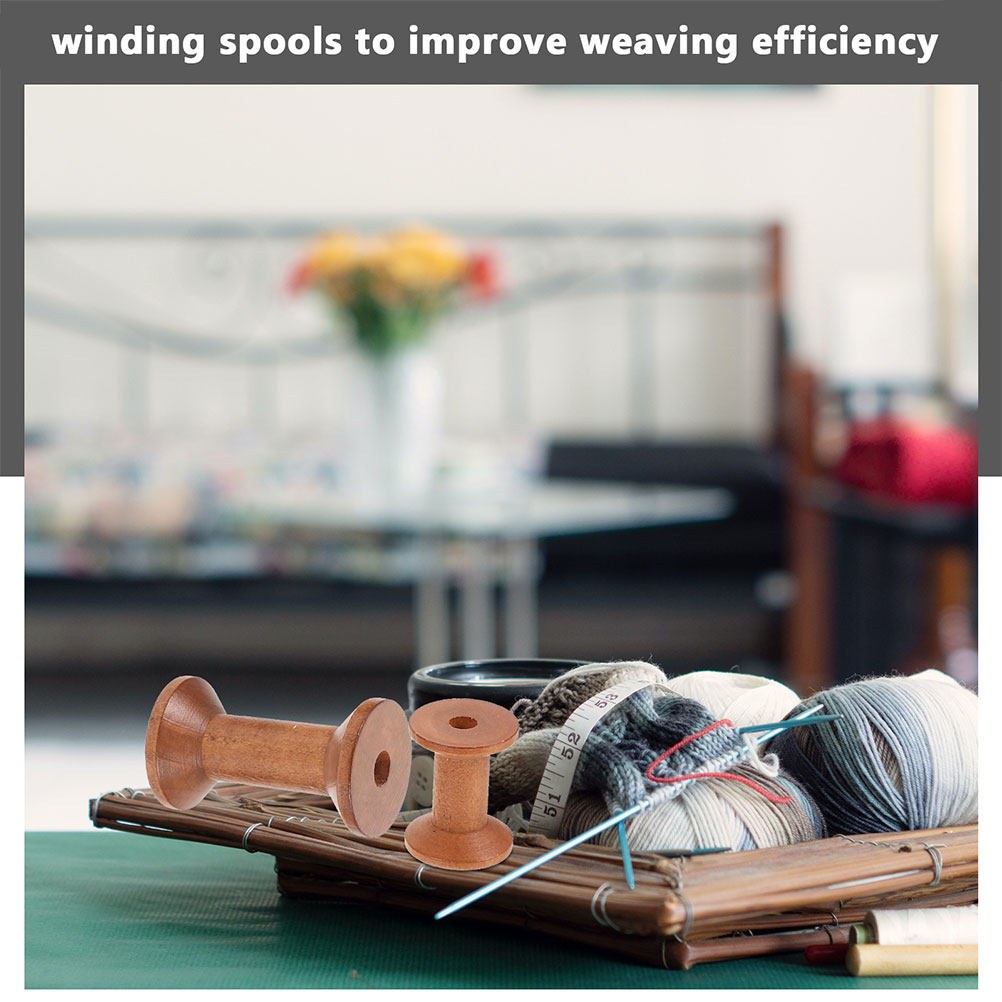 7Pcs Wooden Thread Spools Empt – обзор и цена Embroidery Yarn