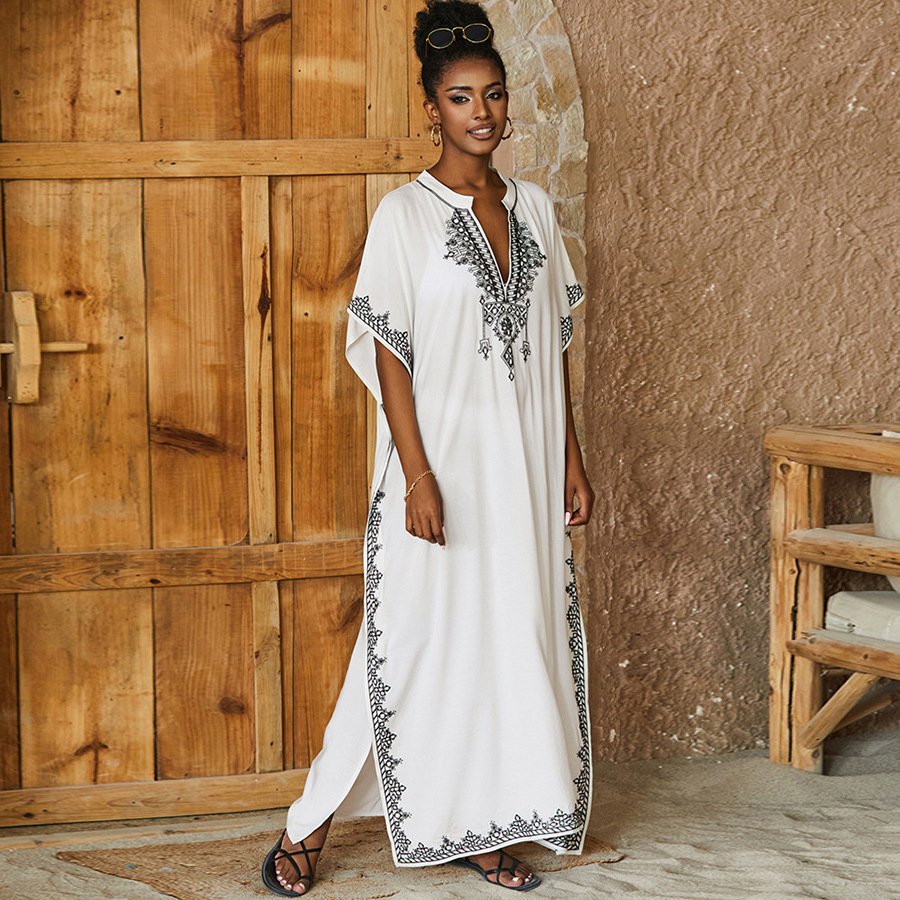 Kaftan Dresses Bathing Suit fo – обзор и цена Embroidery Kaftan