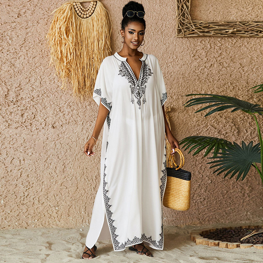 Kaftan Dresses Bathing Suit fo – обзор и цена Embroidery Kaftan