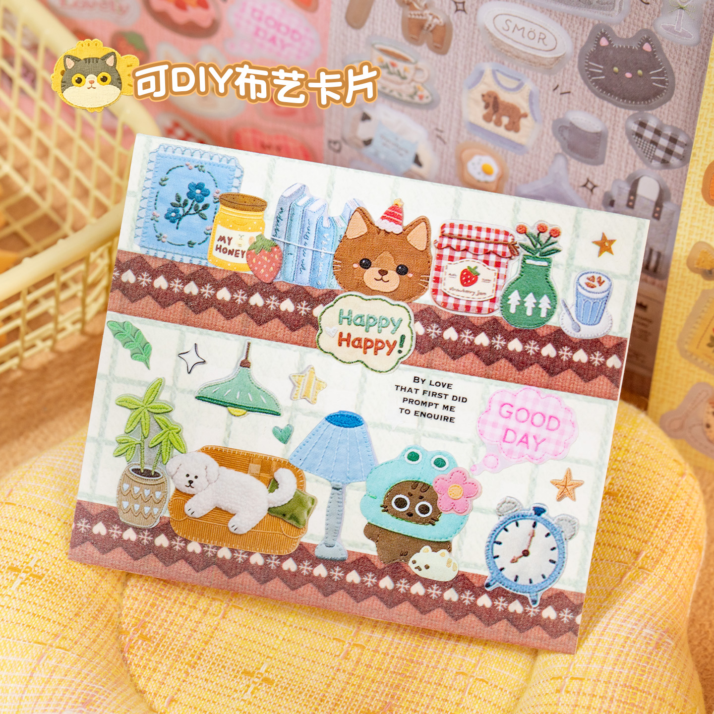 20Pcs Patchwork Cat Coated Pap – обзор и цена Embroidery Journal Book