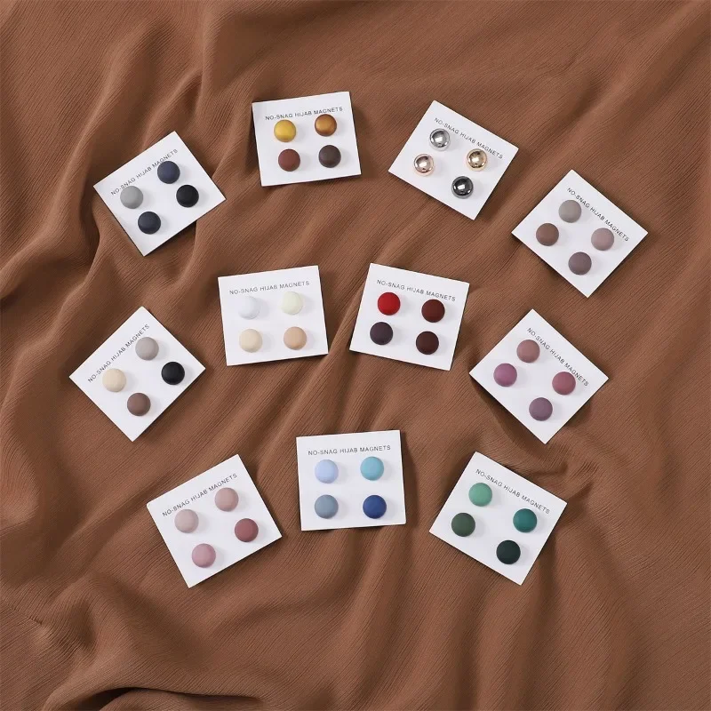 4Pcs/Card Matte Magnet Hijab P – обзор и цена Embroidery Hijab