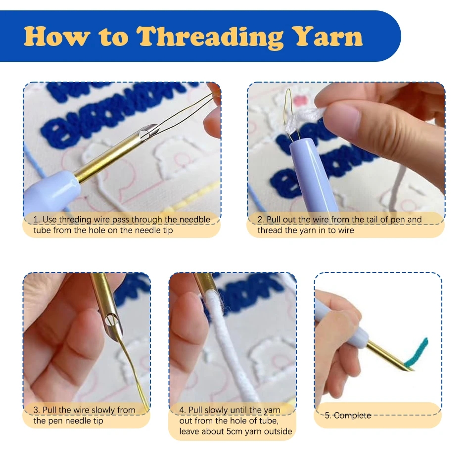 DIY Punch Needle Kits Mushroom – обзор и цена Punch Needle Handle