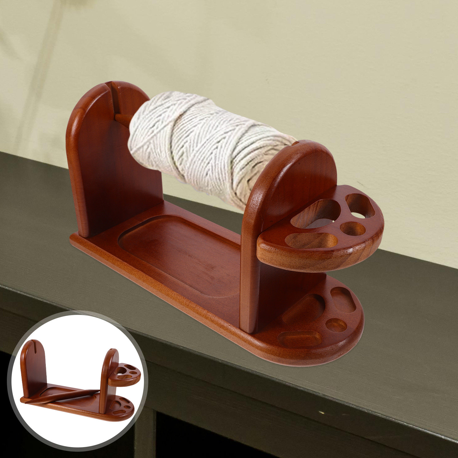 Sturdy Wooden Yarn Holder for  – обзор и цена Embroidery Yarn