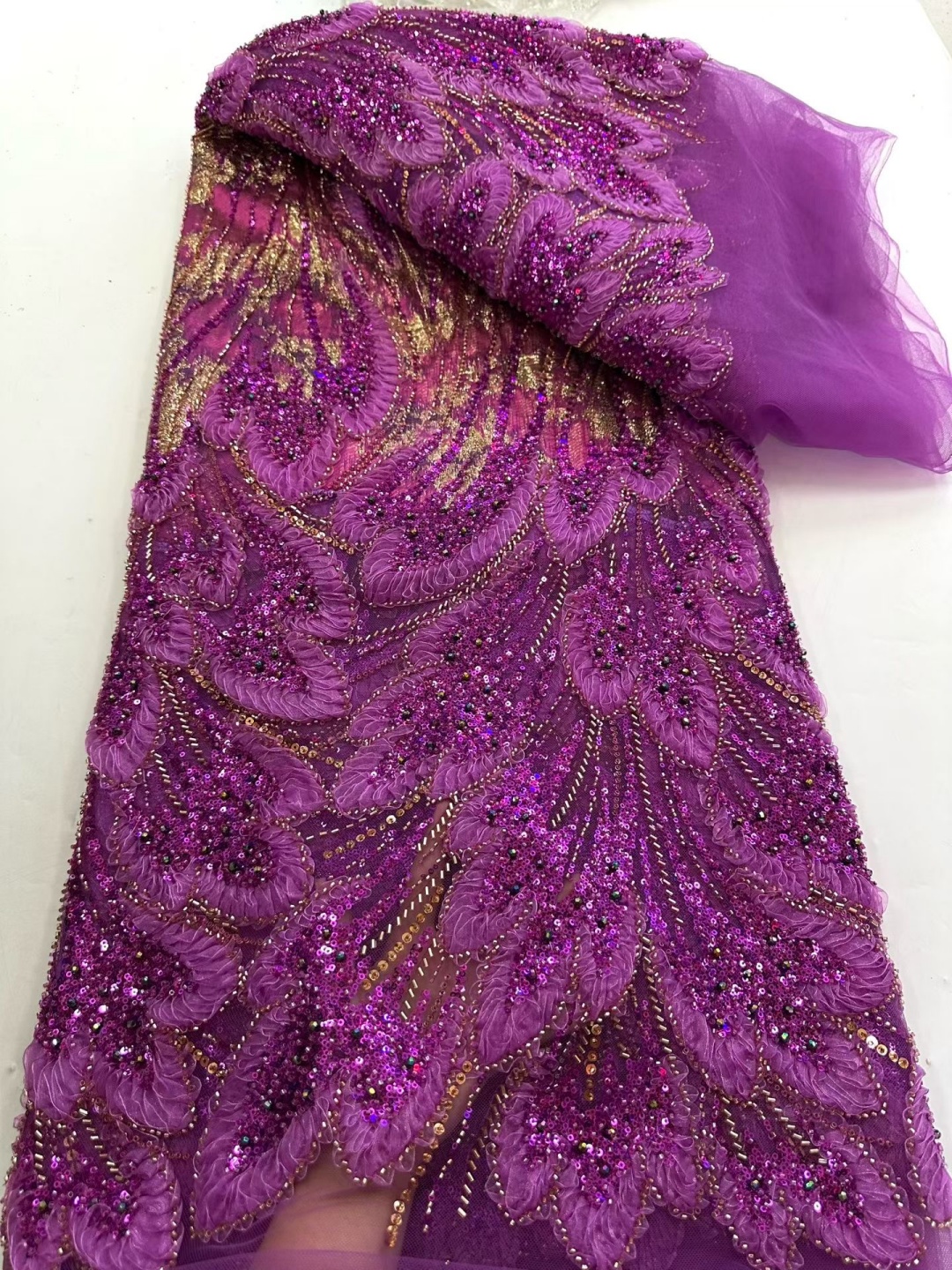 Luxury Gold Nigerian Mesh Bead – обзор и цена Embroidery Gold