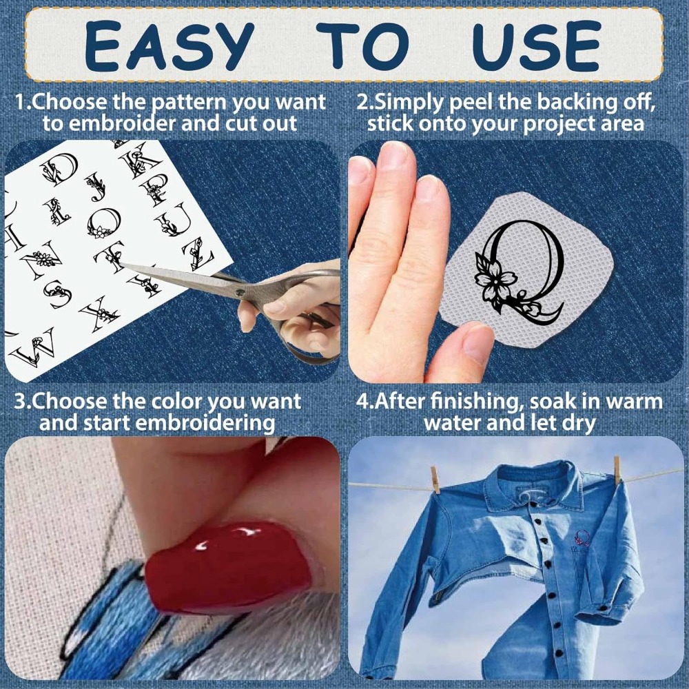 Letter A-Z Water Soluble Embro – обзор и цена Embroidery Water