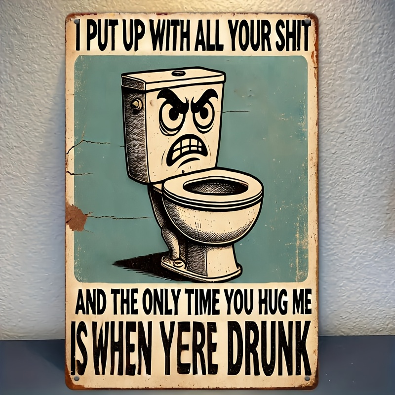 Humorous Bathroom Decor Sign,  – обзор и цена Embroidery Water