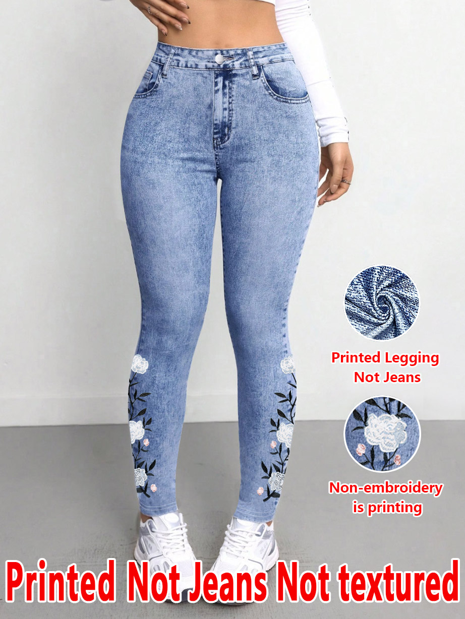 1293 [Printed Pants - Not Deni – обзор и цена Embroidery Effect