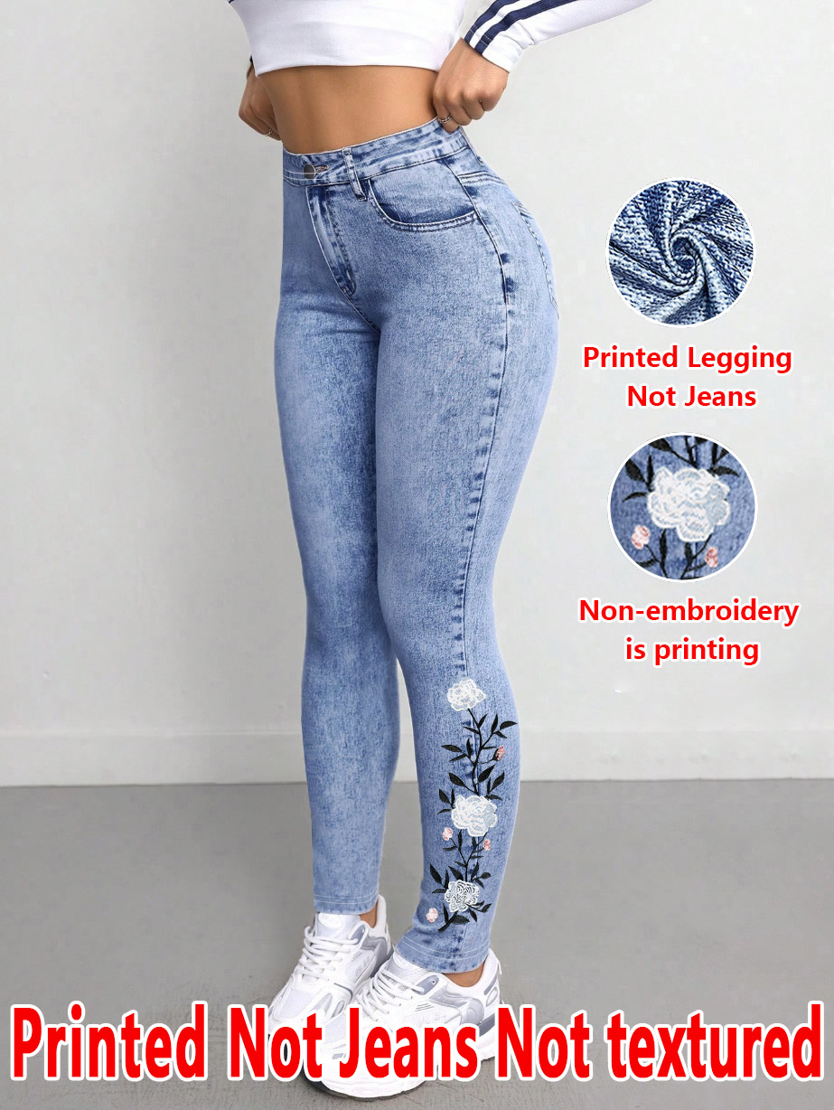 1293 [Printed Pants - Not Deni – обзор и цена Embroidery Effect