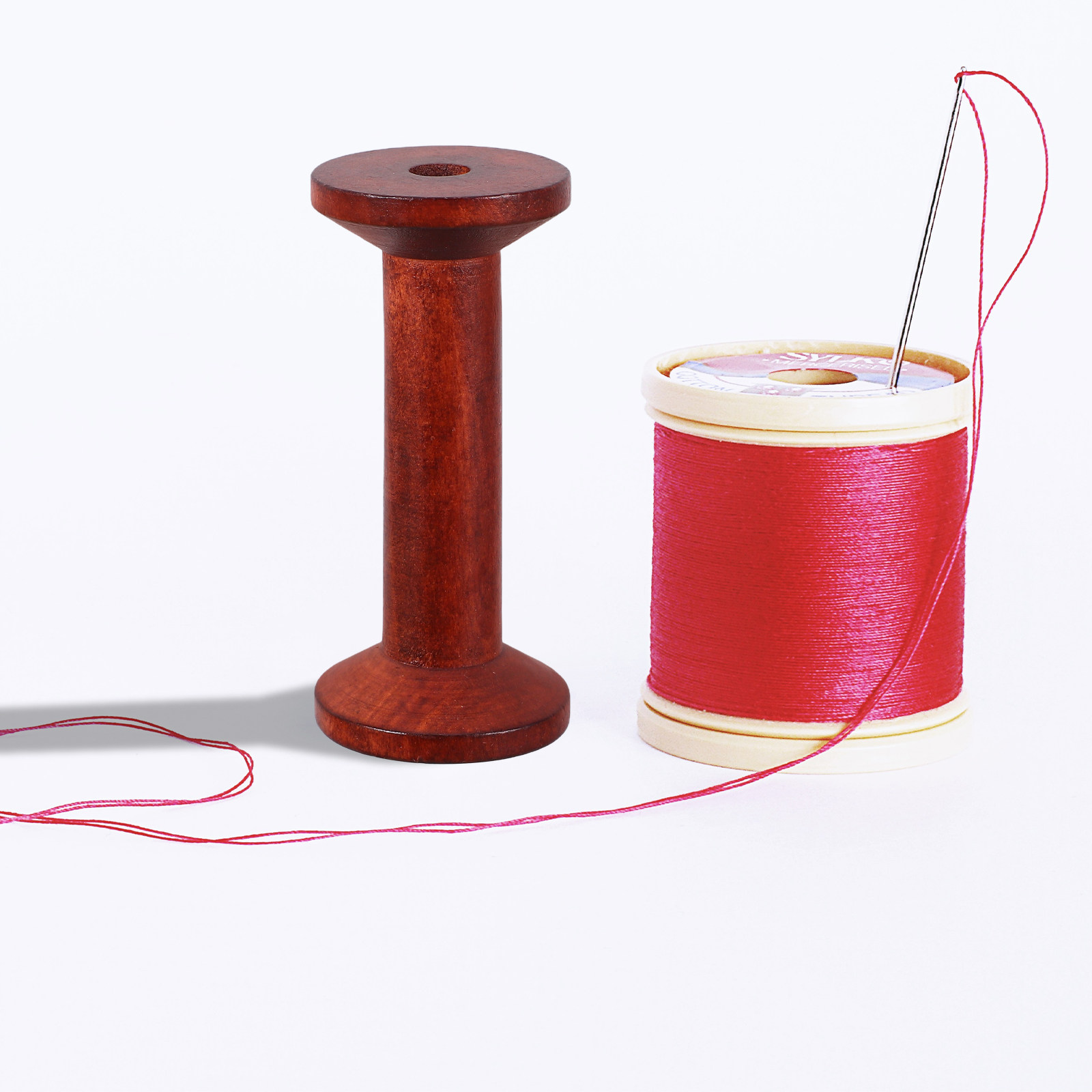 6Pcs Smooth Wood Thread Spools – обзор и цена Embroidery Yarn