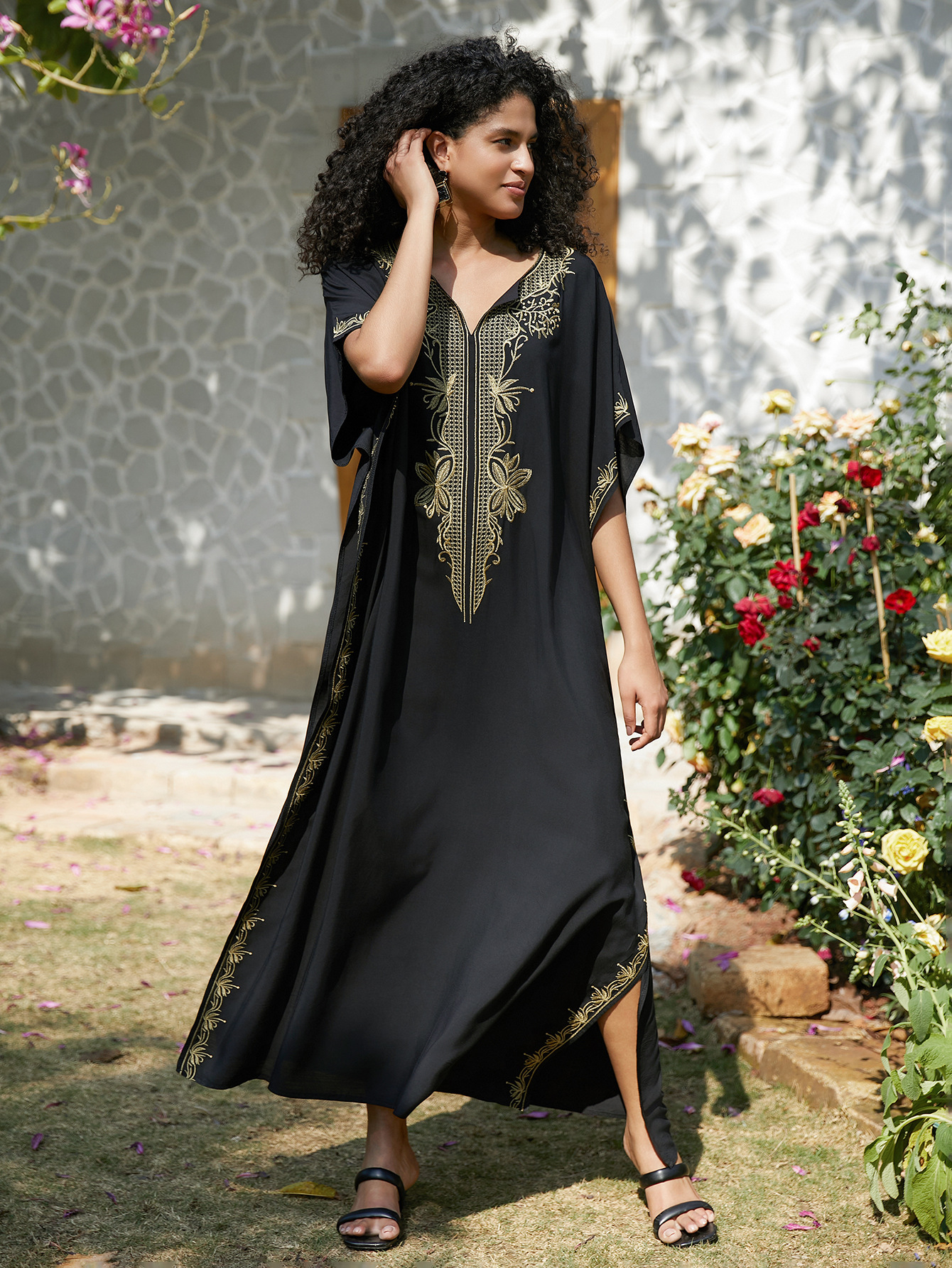 Swimsuit Cover Ups Embroidery  – обзор и цена Embroidery Kaftan