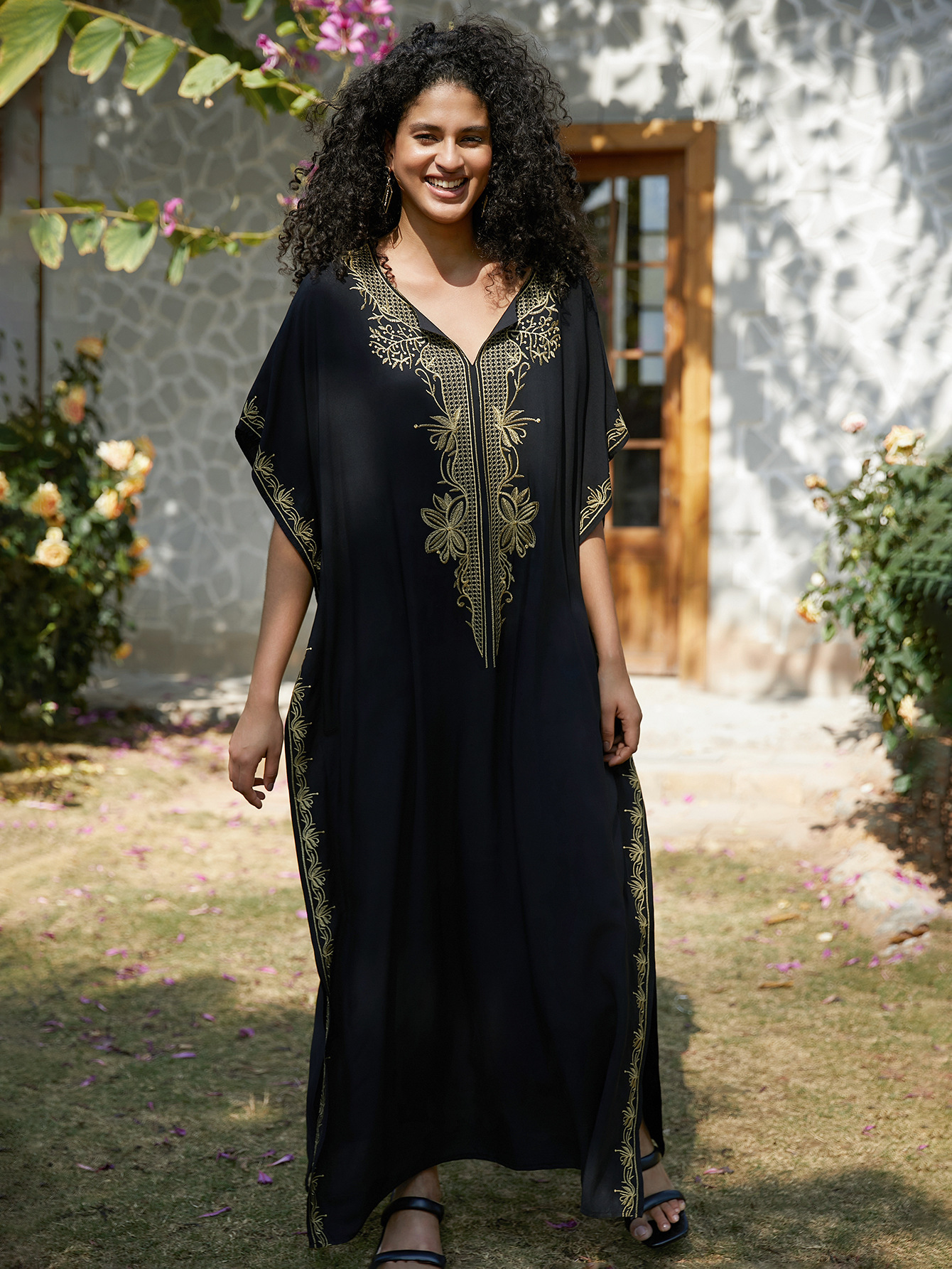 Swimsuit Cover Ups Embroidery  – обзор и цена Embroidery Kaftan