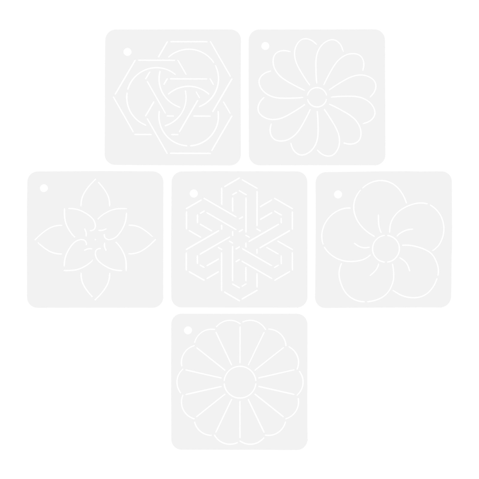 6Pcs Quilting Templates Acryli – обзор и цена Embroidery Tools
