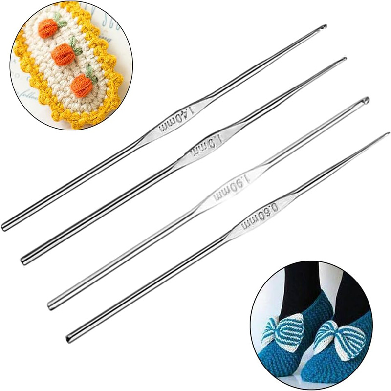 4 Pcs Stainless Steel Crochet  – обзор и цена Embroidery Needle