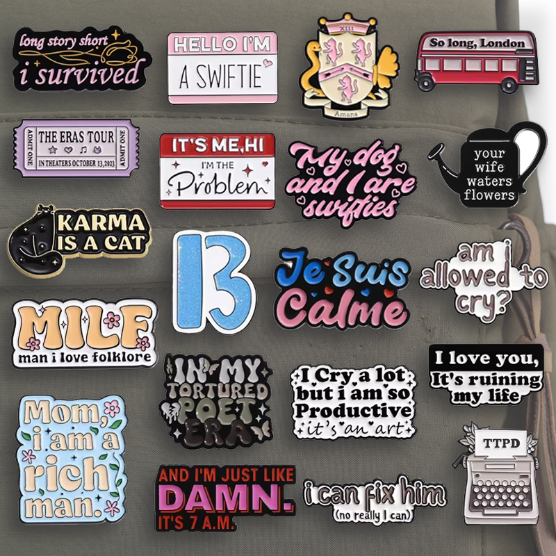 Romantic Song Lyrics Enamel Pi – обзор и цена Embroidery House