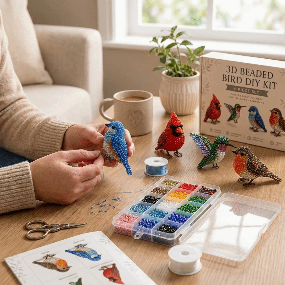 Handmade DIY Animal Bead Embro – обзор и цена Embroidery Kit Set