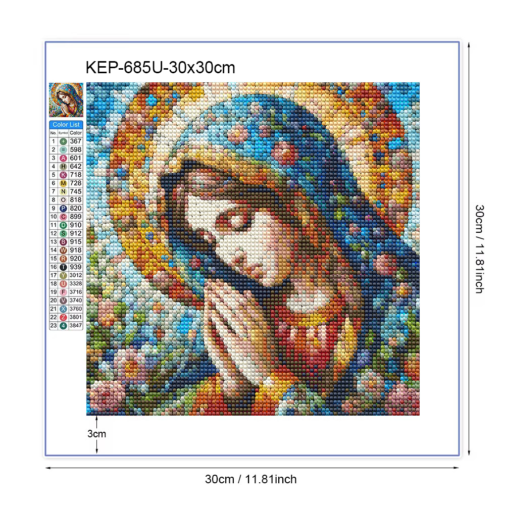 1pc frameless 5D DIY Diamond P – обзор и цена Embroidery Kit Set