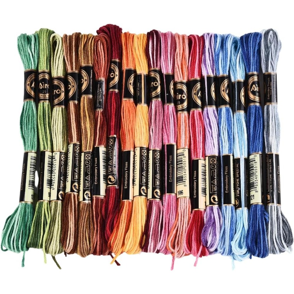 18 Skeins 6 Strands Colorful V – обзор и цена Embroidery Bracelet
