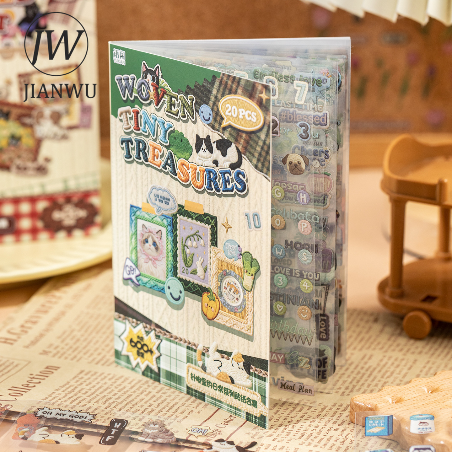 JIANWU Daily Life in Stitches  – обзор и цена Embroidery Journal Book