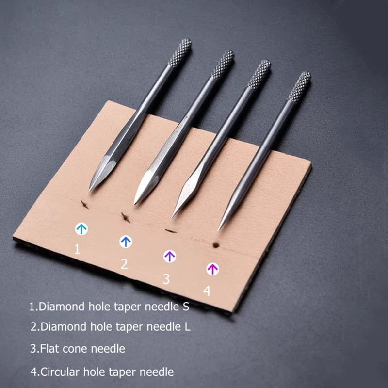4-in-1 Leather Punch Awl Set w – обзор и цена Punch Needle Handle