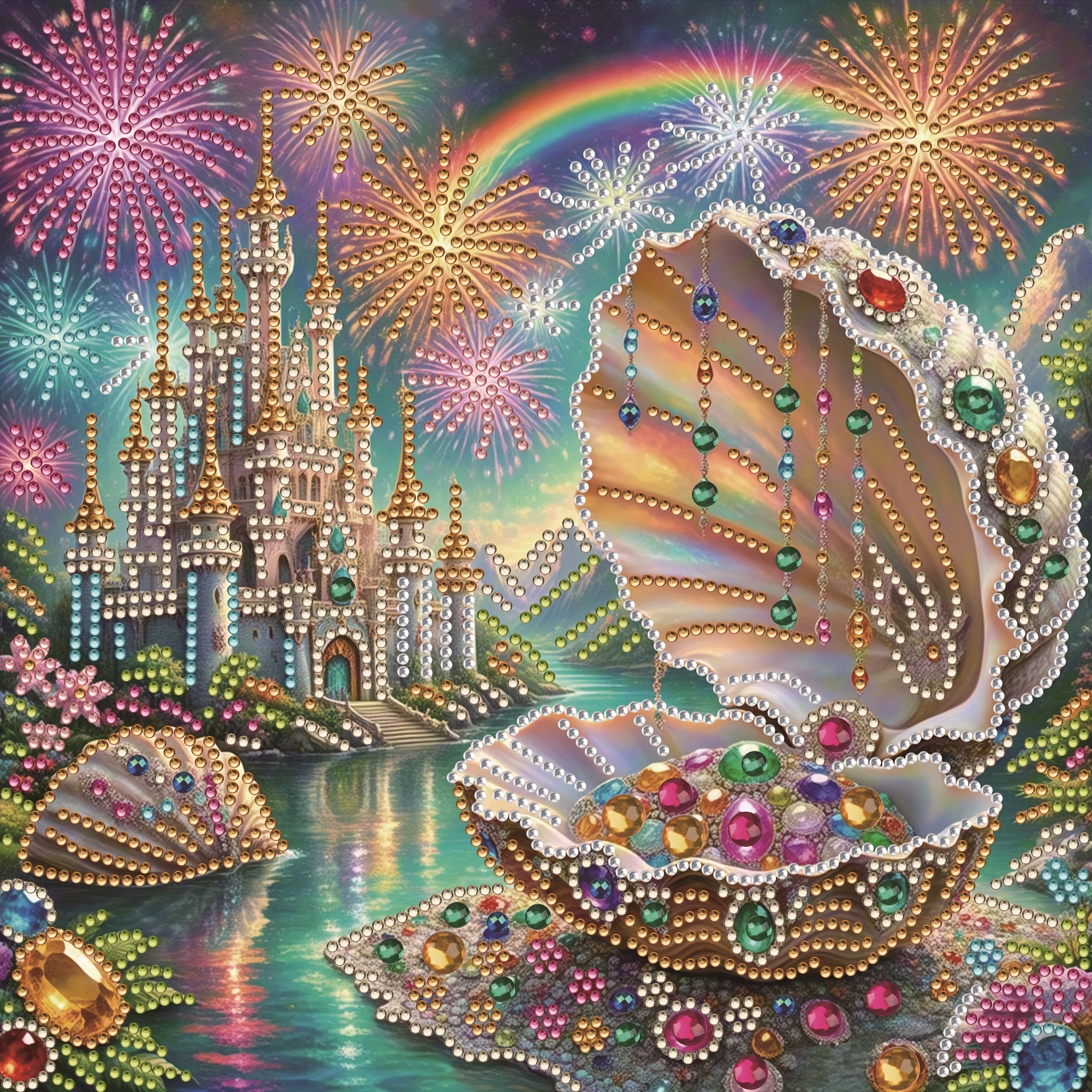 1pc - Shell Pattern Diamond Pa – обзор и цена Embroidery Ideas