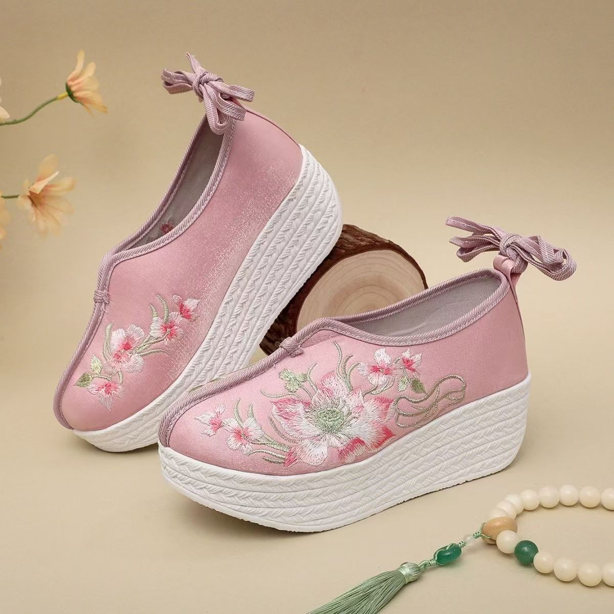 Woman Ethnic Style Wedges Embr – обзор и цена Embroidery Shoes
