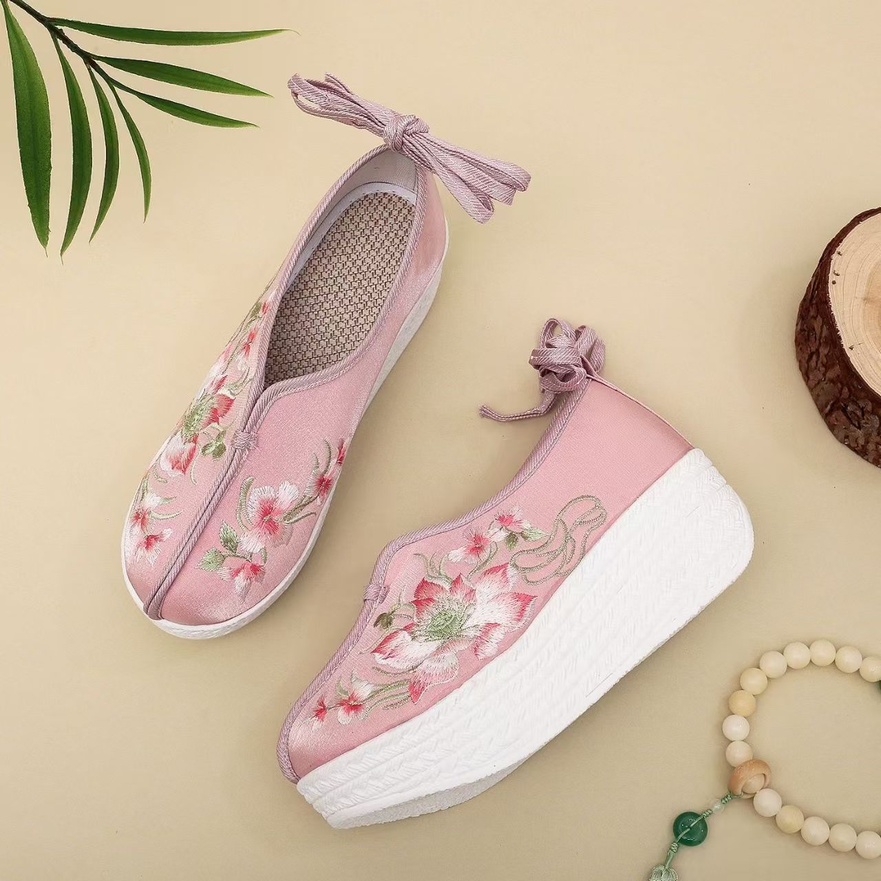 Woman Ethnic Style Wedges Embr – обзор и цена Embroidery Shoes