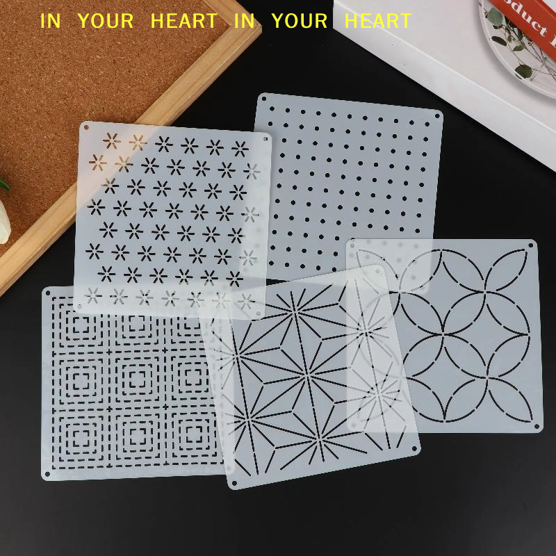 DIY Geometric Patchwork Stenci – обзор и цена Embroidery Tools