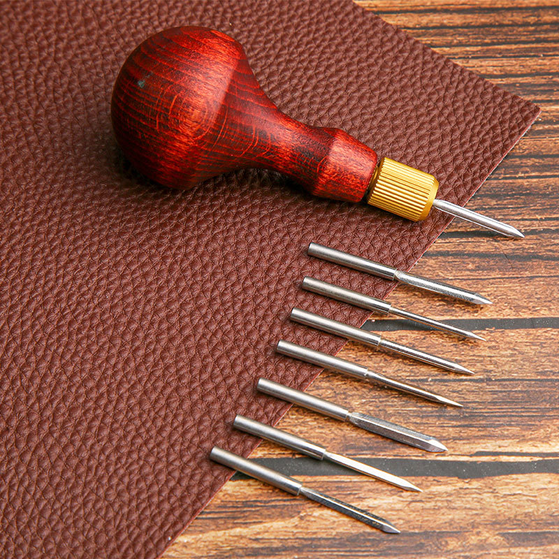 1Set DIY Leather Punch Awl Woo – обзор и цена Punch Needle Handle