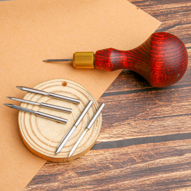 1Set DIY Leather Punch Awl Woo – обзор и цена Punch Needle Handle