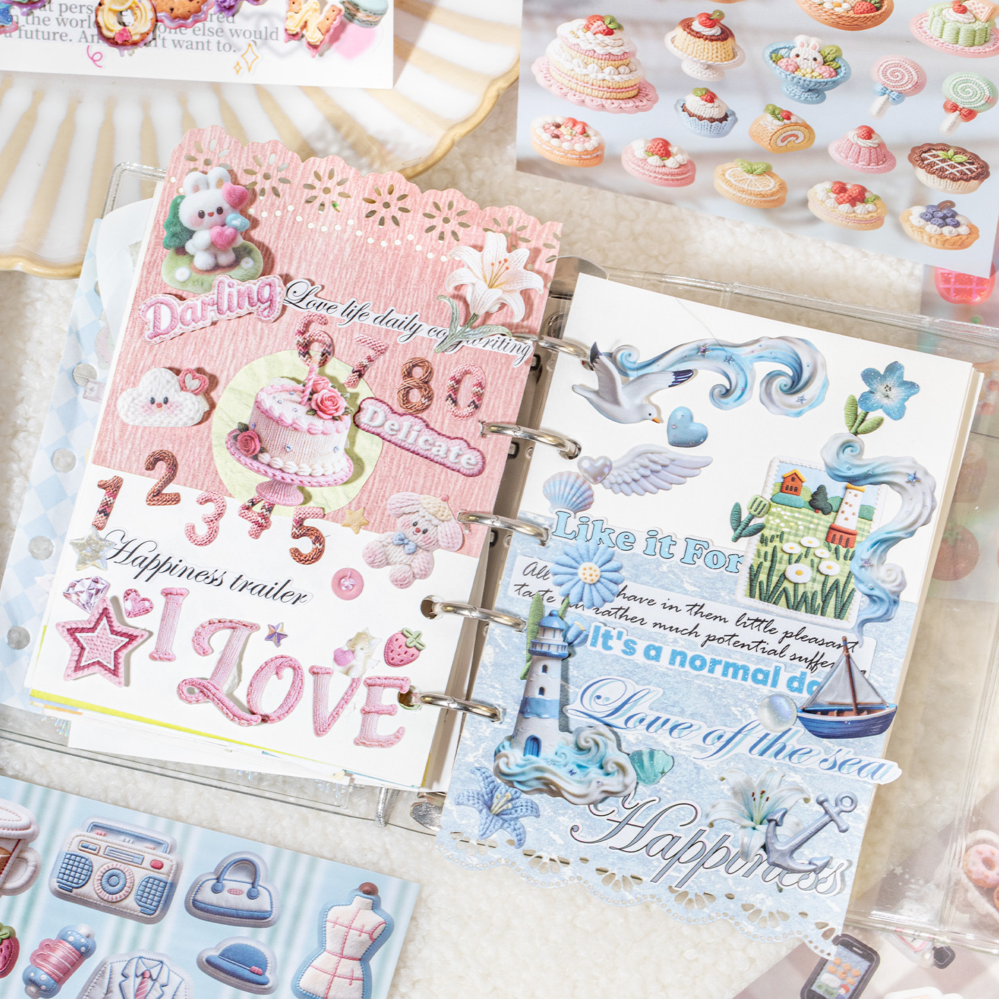 20pcs Texture Atlas Series Sti – обзор и цена Embroidery Journal Book
