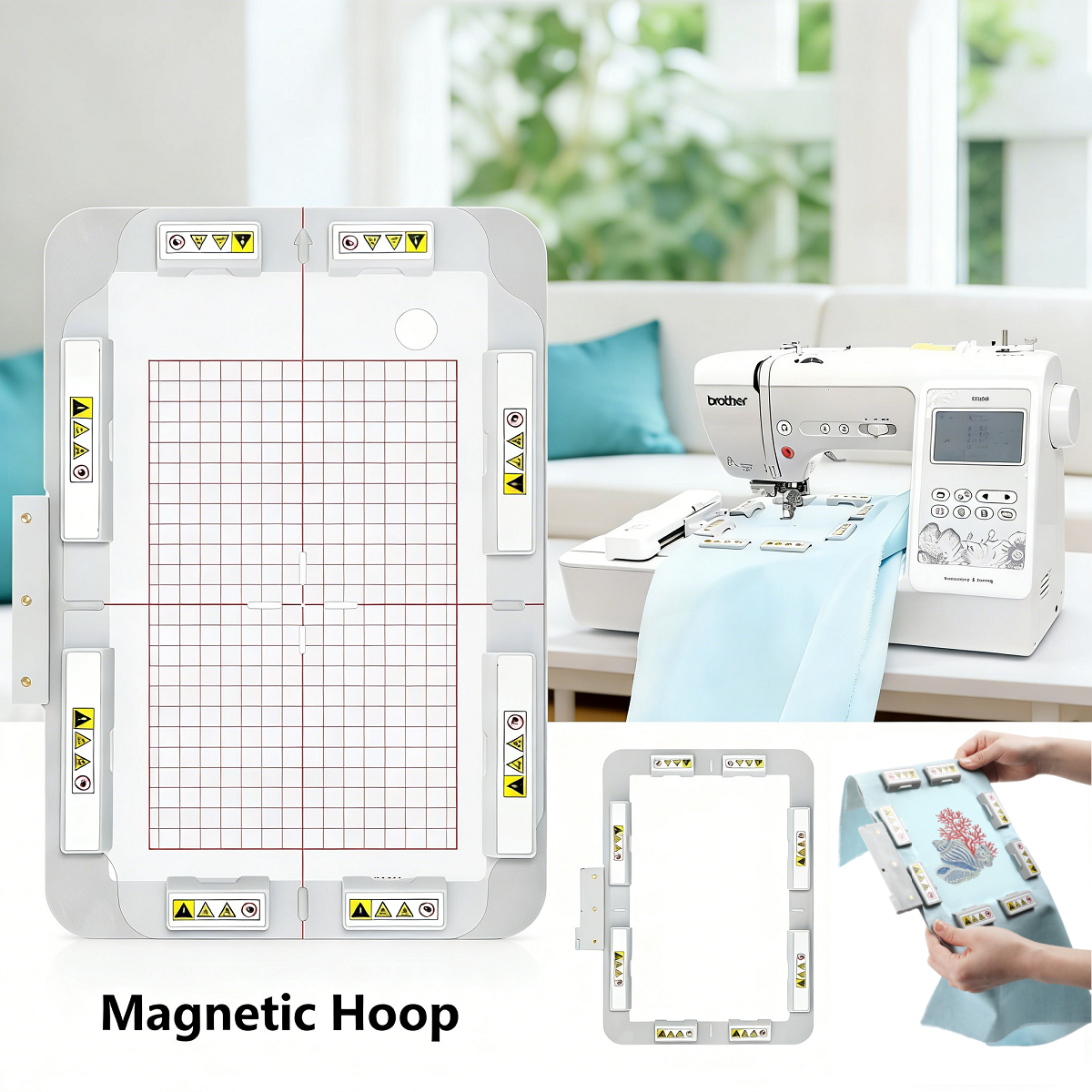 6x9.8inch Magnetic Hoop For PF – обзор и цена Embroidery Zone
