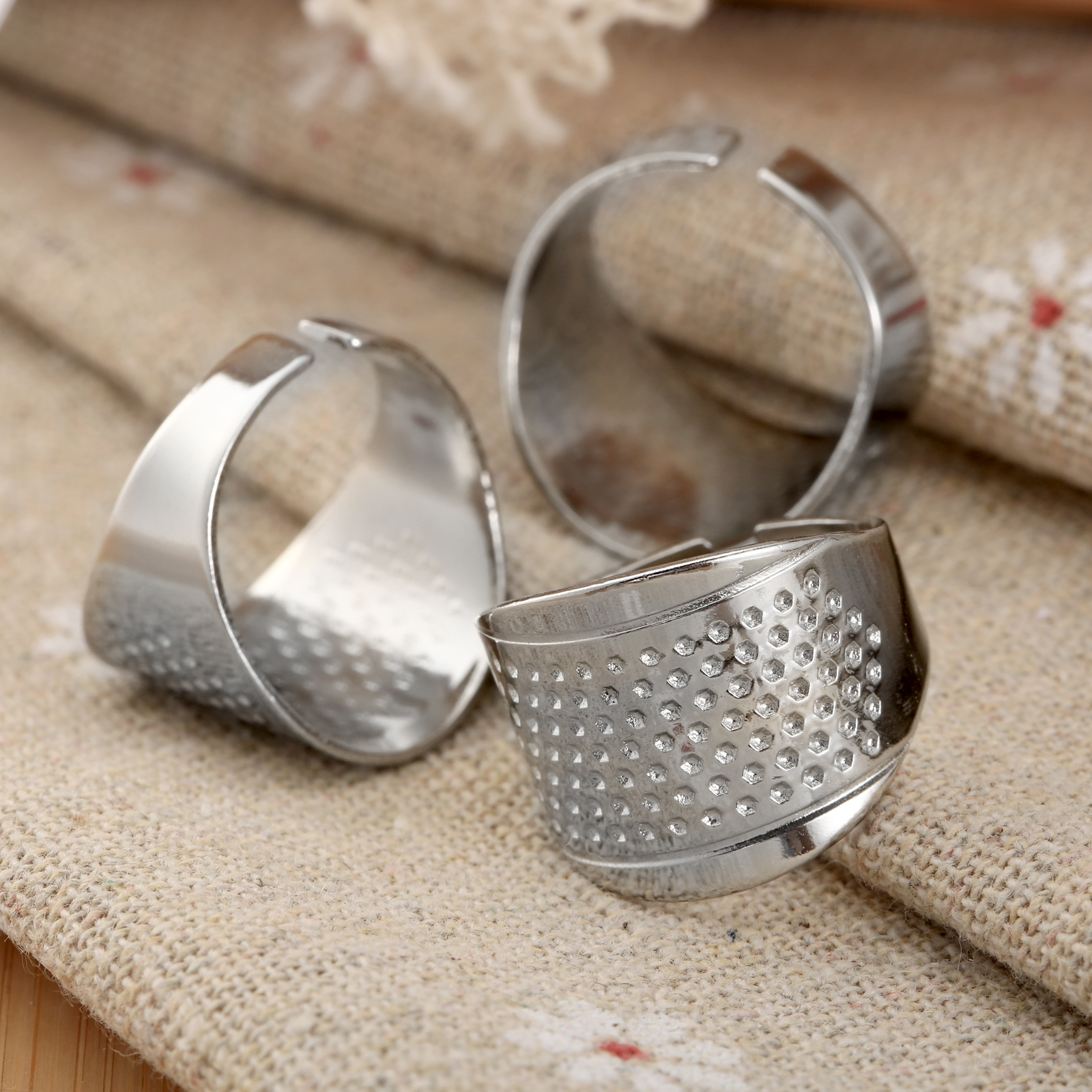 3Pcs/lot Sewing Thimbles Ring  – обзор и цена Embroidery Zone