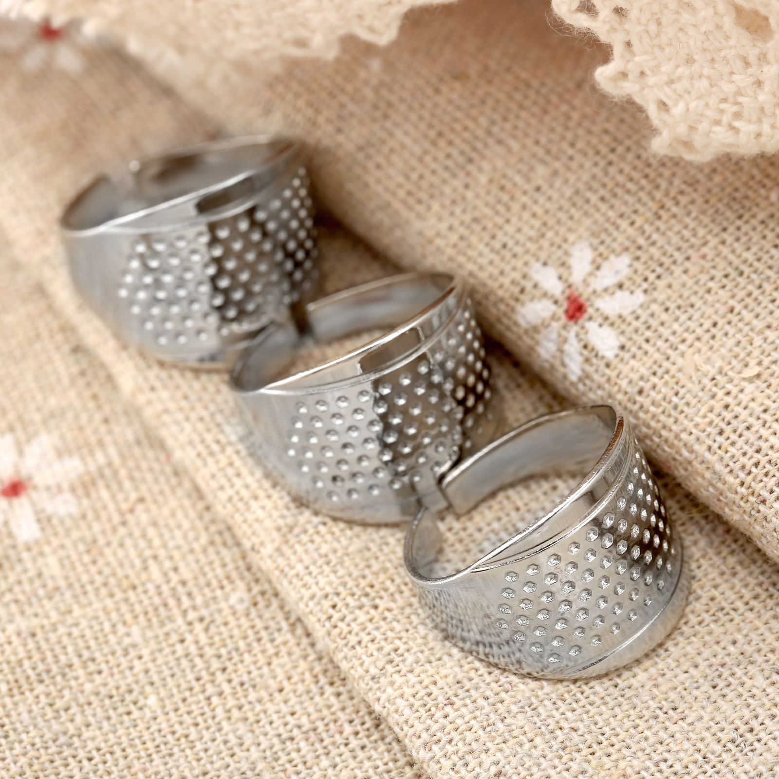 3Pcs/lot Sewing Thimbles Ring  – обзор и цена Embroidery Zone