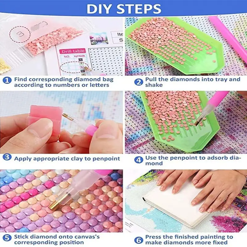 DIY Diamond Painting Colorful  – обзор и цена Embroidery Ideas